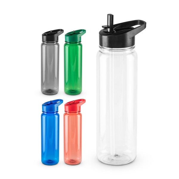 GILMORE. rPET sportfles met glanzende doorschijnende afwerking 750 mL