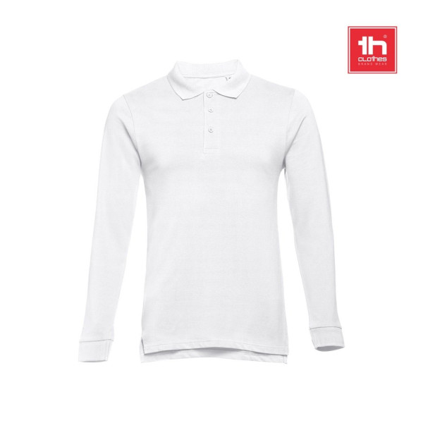 THC BERN WH 3XL. Polo hemd met lange mouwen voor mannen